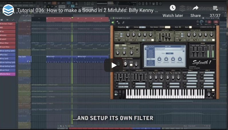 036: Billy Kenny Style Tech House Drop Synthesizer | Tutorials ...